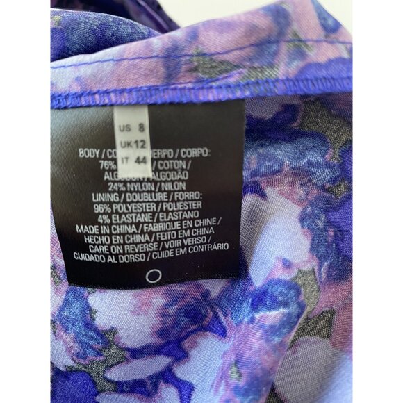 Purple Dress by Designer Elie Tahari Elegant Mini Full Coverage, Women's Size 8 - Picture 6 of 12